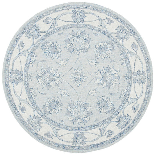 Safavieh - Micro-Loop 536L Light Blue Ivory - 3" X 3" - MLP536L-3R view 1