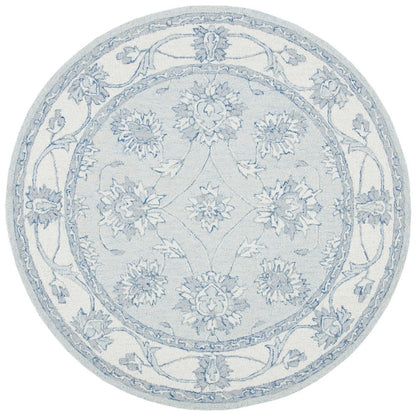 Safavieh - Micro-Loop 536L Light Blue Ivory - 7" X 7" - MLP536L-7R view 1