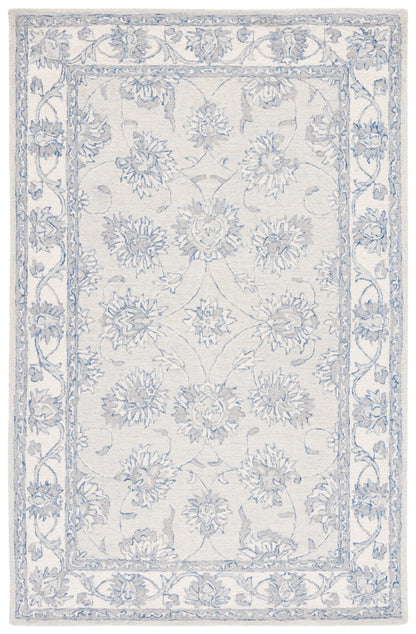 Safavieh - Micro-Loop 536L Light Blue Ivory - 7" X 9" - MLP536L-7 view 1