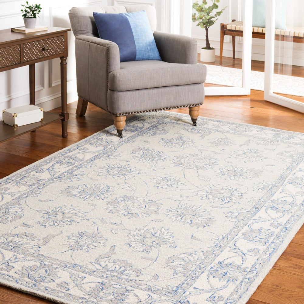 Safavieh - Micro-Loop 536L Light Blue Ivory - 7" X 9" - MLP536L-7 view 2