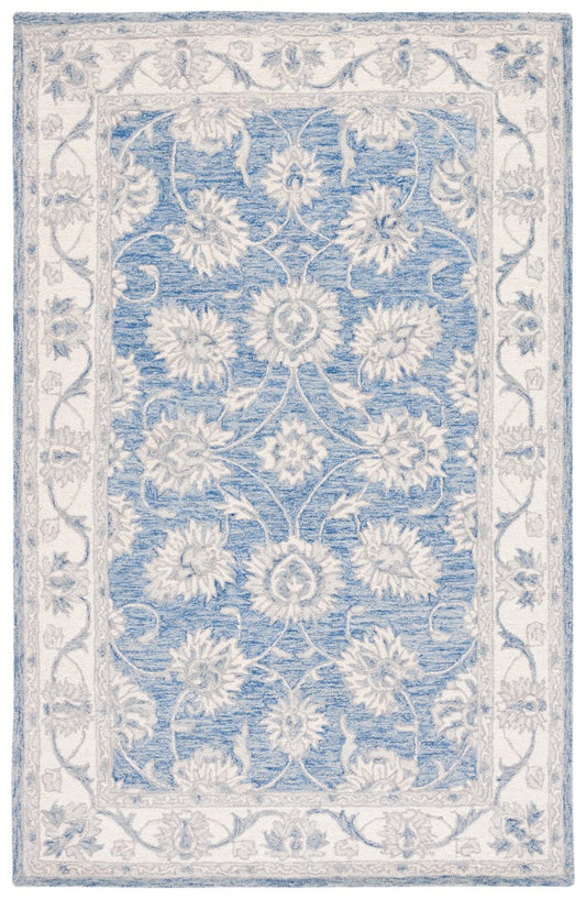 Safavieh - Micro-Loop 536M Blue Ivory - 11" X 15" - MLP536M-1115 view 1