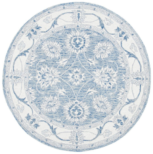 Safavieh - Micro-Loop 536M Blue Ivory - 3" X 3" - MLP536M-3R view 1