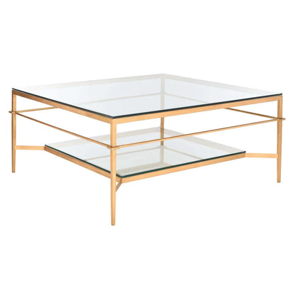 Safavieh - Couture - Mieka Cocktail Table - Gold - Glass - AMH8307A view 
