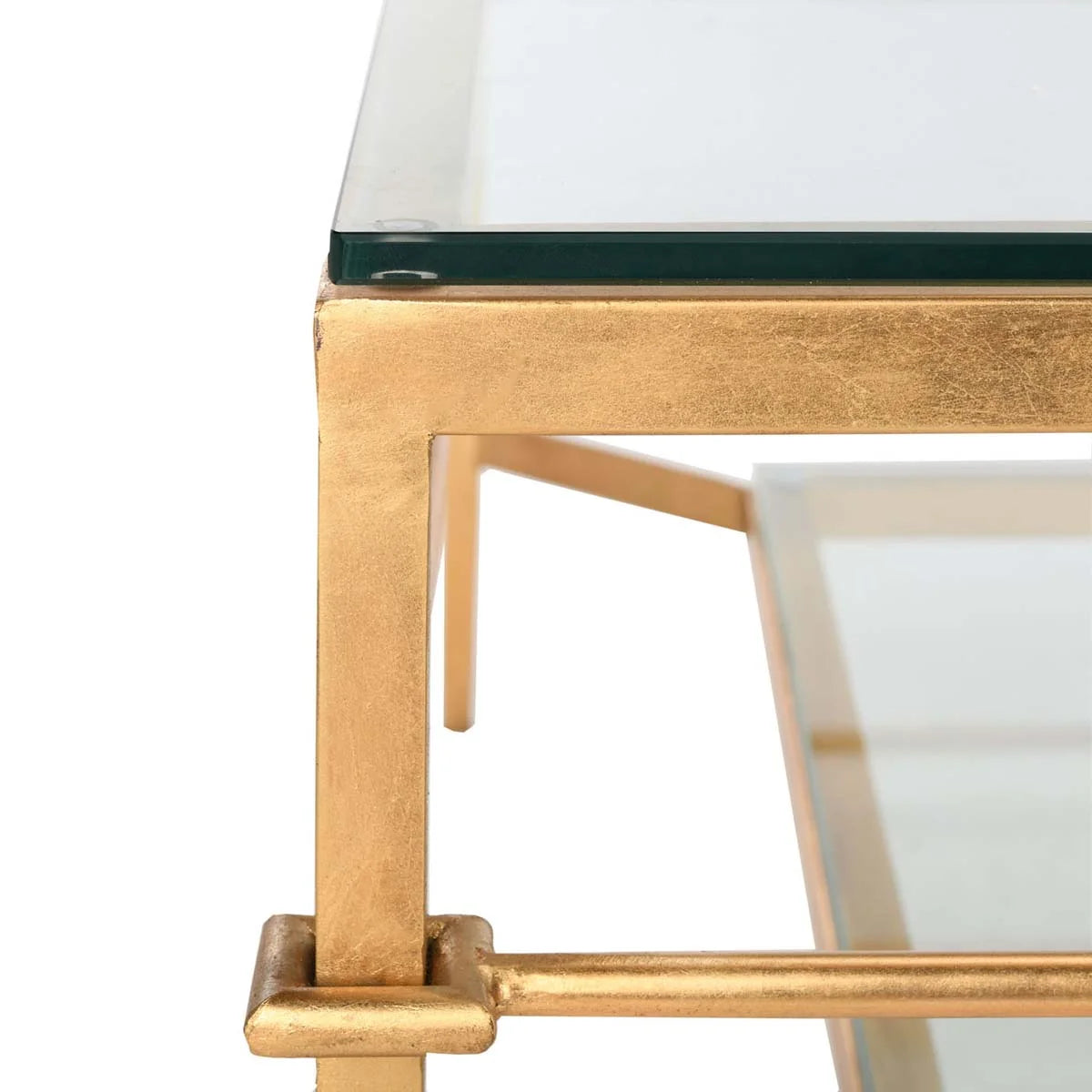 Safavieh - Couture - Mieka Cocktail Table - Gold - Glass - AMH8307A view 3