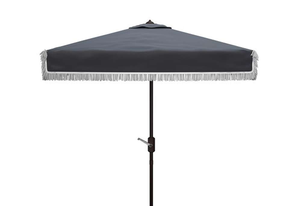 Safavieh - Milan 7.5Square Umbrella - Navy - White - PAT8408A veiw 1