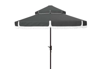 Safavieh - Milan  9Ft Double Top Umbrella - Grey - PAT8208B veiw 1