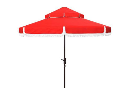 Safavieh - Milan  9Ft Double Top Umbrella - Red - PAT8208E veiw 1
