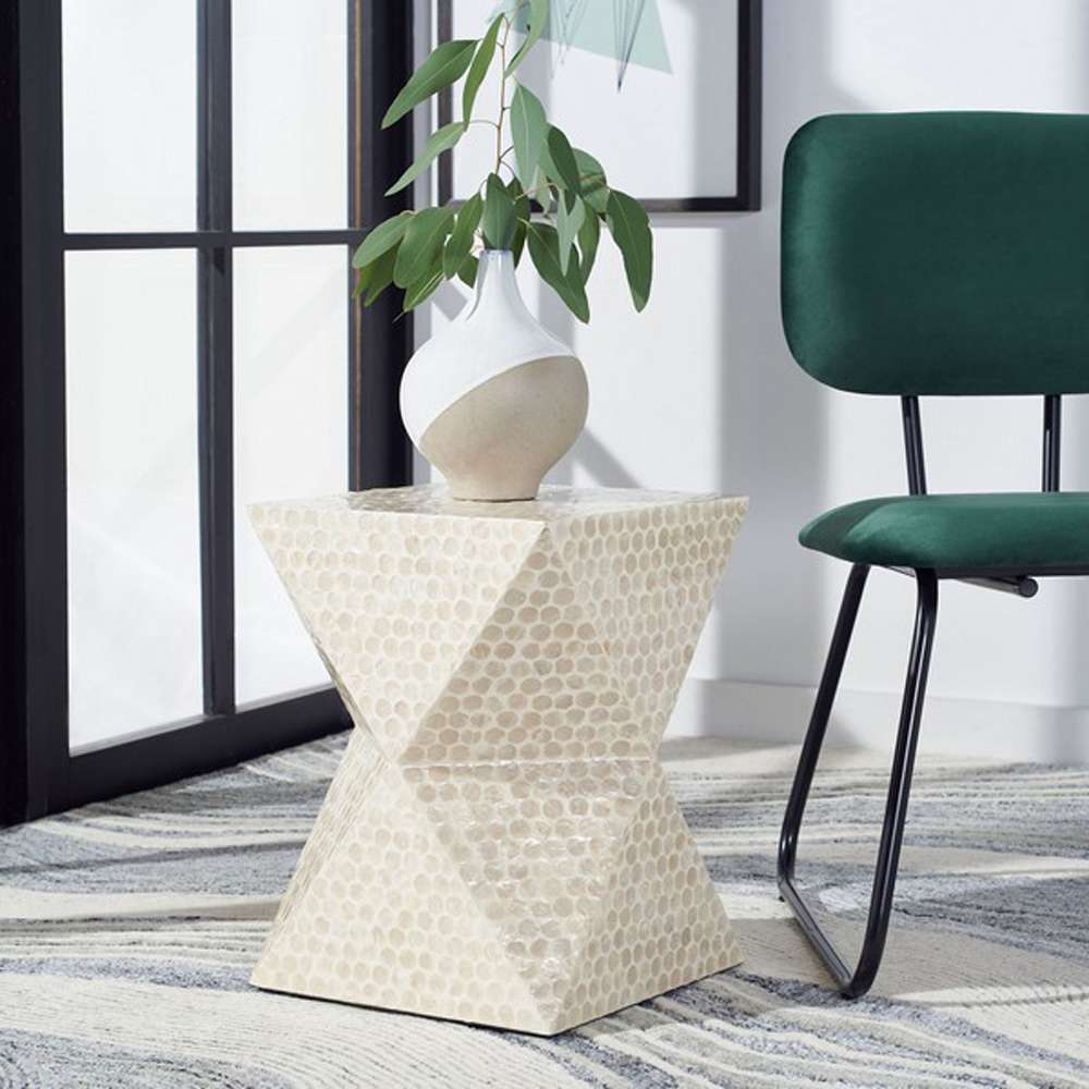 Safavieh - Milan Accent Table / White - White - ACC1802A veiw 2