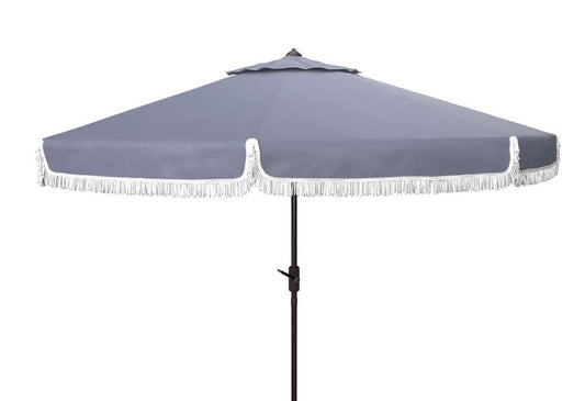 Safavieh - Milan Fringe 11Ft Umbrella - Grey - PAT8108B veiw 1