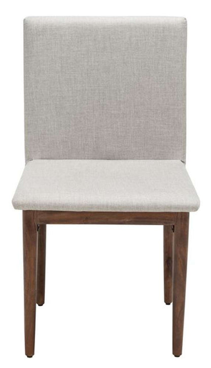 Safavieh - Couture - Milana Dining Chair - Walnut - Light Grey  (Set of 2) - SFV5731A-SET2 veiw 1