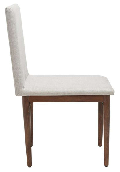 Safavieh - Couture - Milana Dining Chair - Walnut - Light Grey  (Set of 2) - SFV5731A-SET2 veiw 3