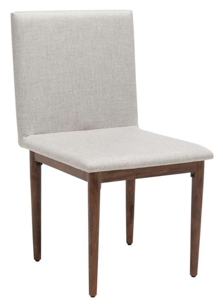 Safavieh - Couture - Milana Dining Chair - Walnut - Light Grey  (Set of 2) - SFV5731A-SET2 veiw 4