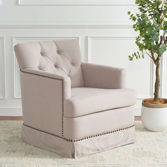 Safavieh - Millicent Swivel Chair - Taupe - MCR4676A veiw 2