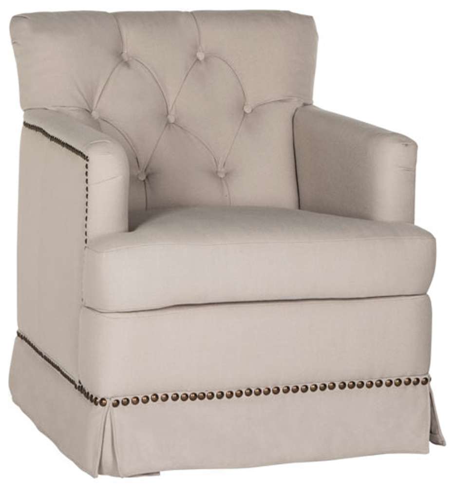 Safavieh - Millicent Swivel Chair - Taupe - MCR4676A veiw 3