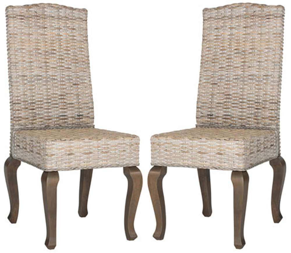 Safavieh - Milos Dining Chair - White Washed  (Set of 2) - SEA8018B-SET2 veiw 1