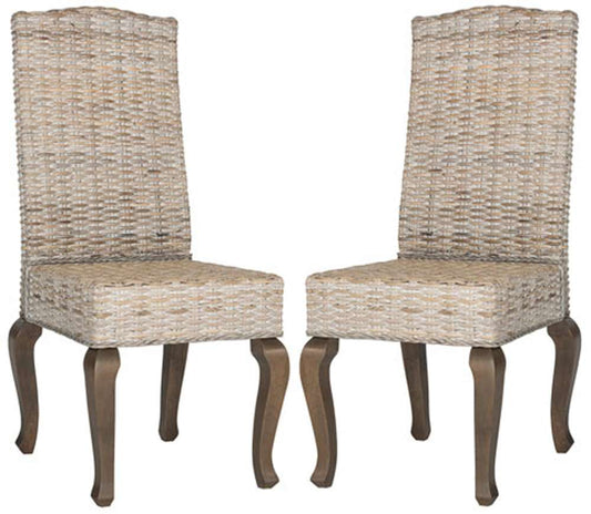 Safavieh - Milos Dining Chair - White Washed  (Set of 2) - SEA8018B-SET2 veiw 1