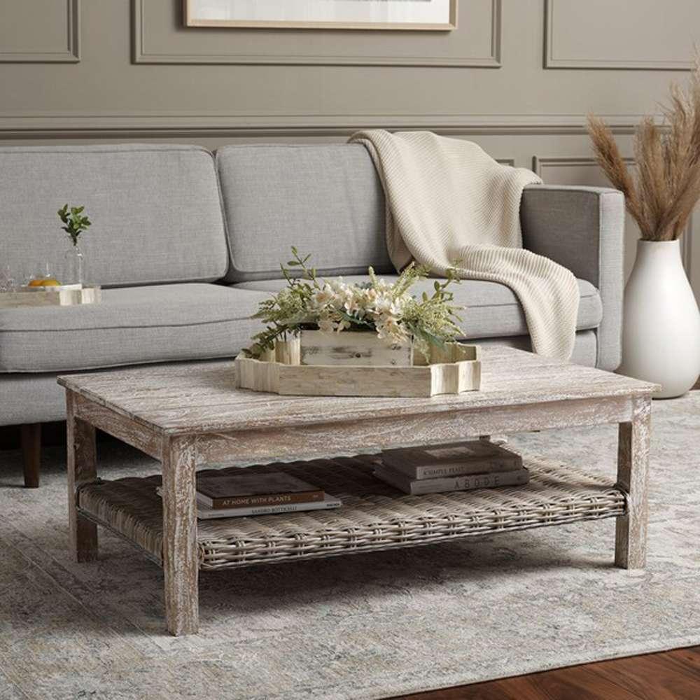 Safavieh - Minerva Coffee Table - White Washed - FOX6535A veiw 2