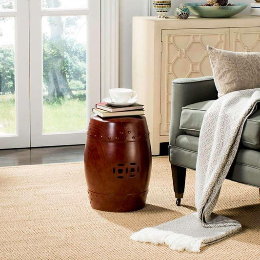 Safavieh - Ming Forest Garden Stool - Red - ACS4552C veiw 2