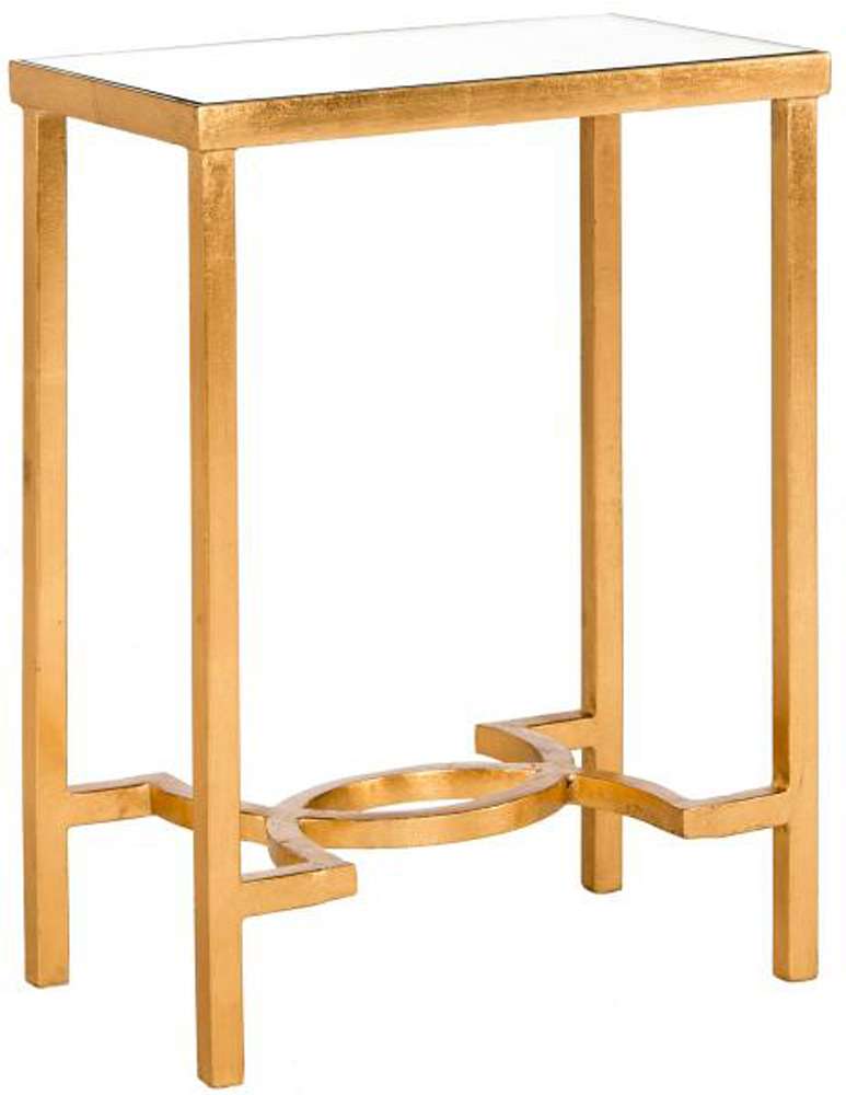 Safavieh - Mita End Table - Gold - Mirror - FOX2581A veiw 3
