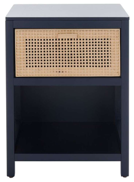 Safavieh - Miya Night Stand - Navy - Natural - NST5012E veiw 1