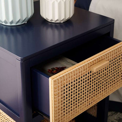 Safavieh - Miya Night Stand - Navy - Natural - NST5012E veiw 2