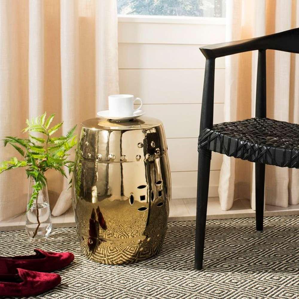 Safavieh - Modern Ming Garden Stool - Gold - ACS4516D veiw 1