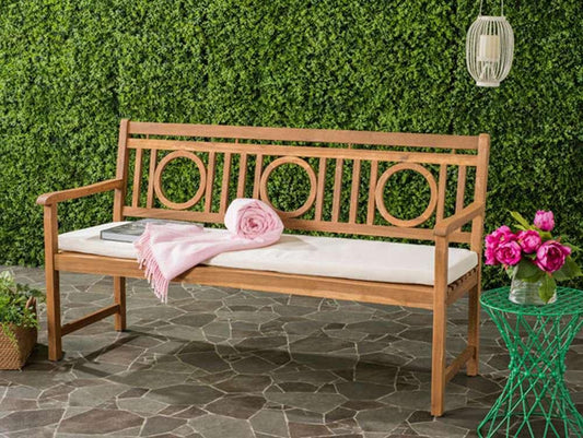 Safavieh - Montclair 3 Seat Bench - Natural - Beige - PAT6736A veiw 2