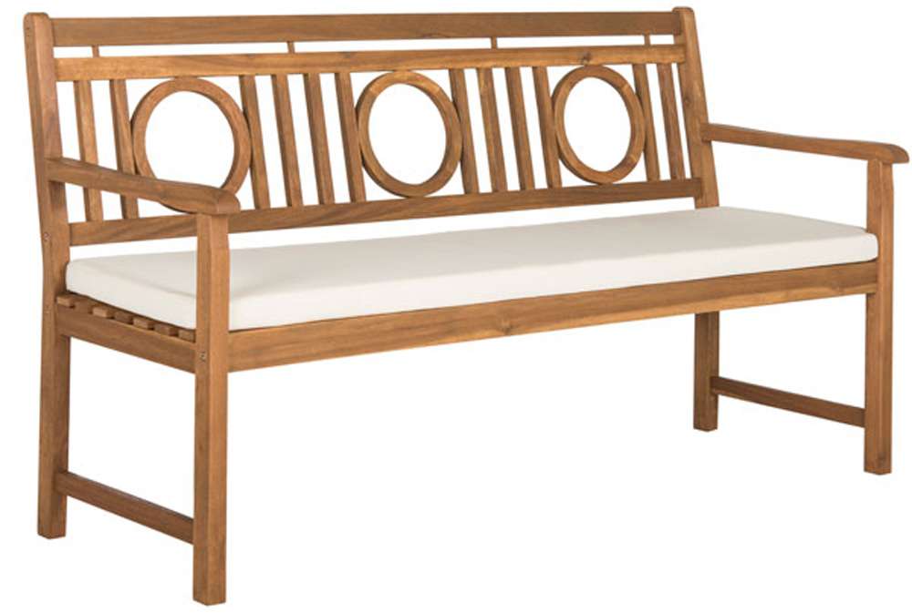 Safavieh - Montclair 3 Seat Bench - Natural - Beige - PAT6736A veiw 3