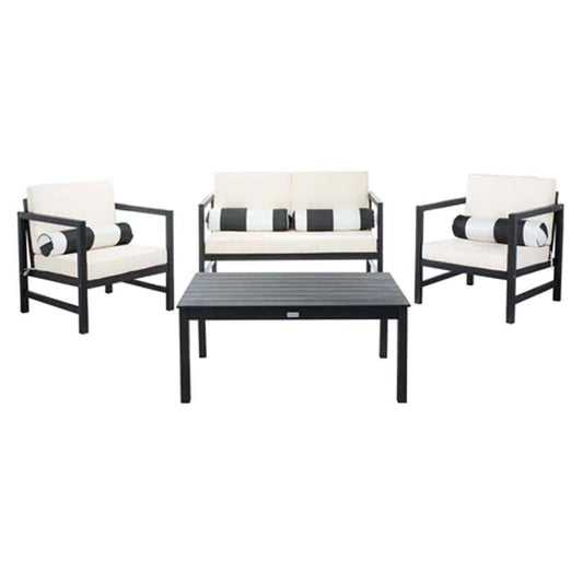 Safavieh - Montez 4 Piece Set - Black - Bge + Bolster P - PAT7030G veiw 1