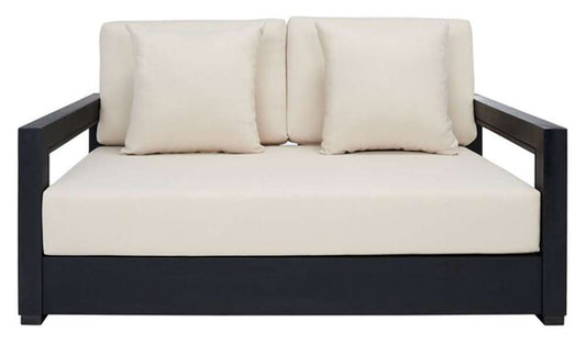 Safavieh - Couture - Montford 2-Seat Bench - Black - White - CPT1003B veiw 1