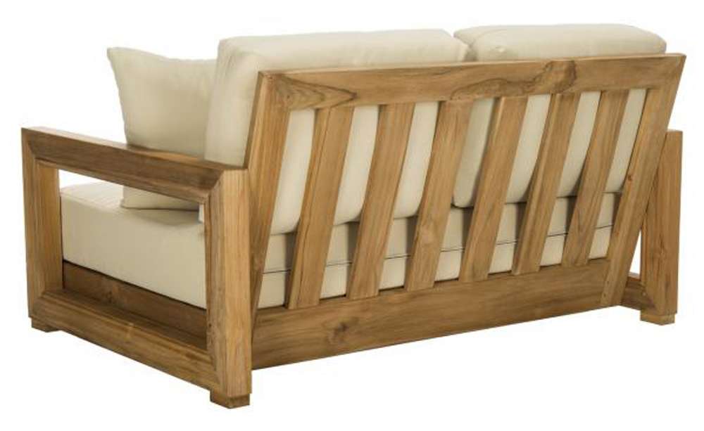 Safavieh - Couture - Montford 2-Seat Bench - Natural Teak - Beige - CPT1003A veiw 2