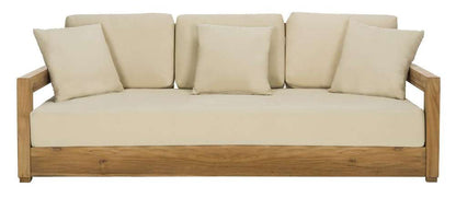Safavieh - Couture - Montford 3-Seat Bench - Natural Teak - Beige - CPT1004A veiw 1