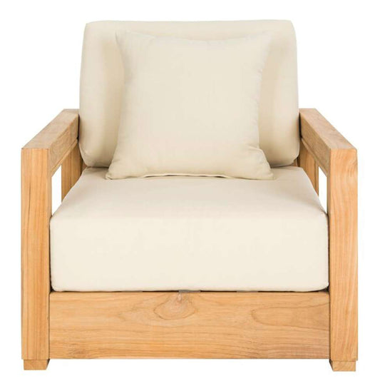 Safavieh - Couture - Montford Armchair - Natural Teak - Beige - CPT1000A veiw 1
