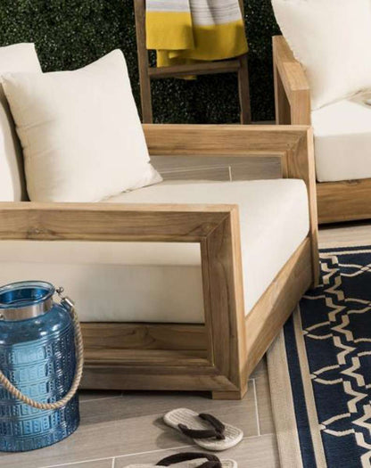 Safavieh - Couture - Montford Armchair - Natural Teak - Beige - CPT1000A veiw 3