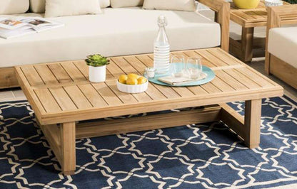 Safavieh - Couture - Montford Coffee Table - Natural Teak - CPT1001A veiw 2