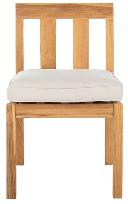 Safavieh - Couture - Montford Teak Dining Chair - Natural - Beige  (Set of 2) - CPT1006A-SET2 veiw 1