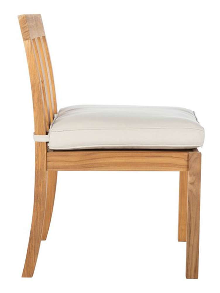 Safavieh - Couture - Montford Teak Dining Chair - Natural - Beige  (Set of 2) - CPT1006A-SET2 veiw 4
