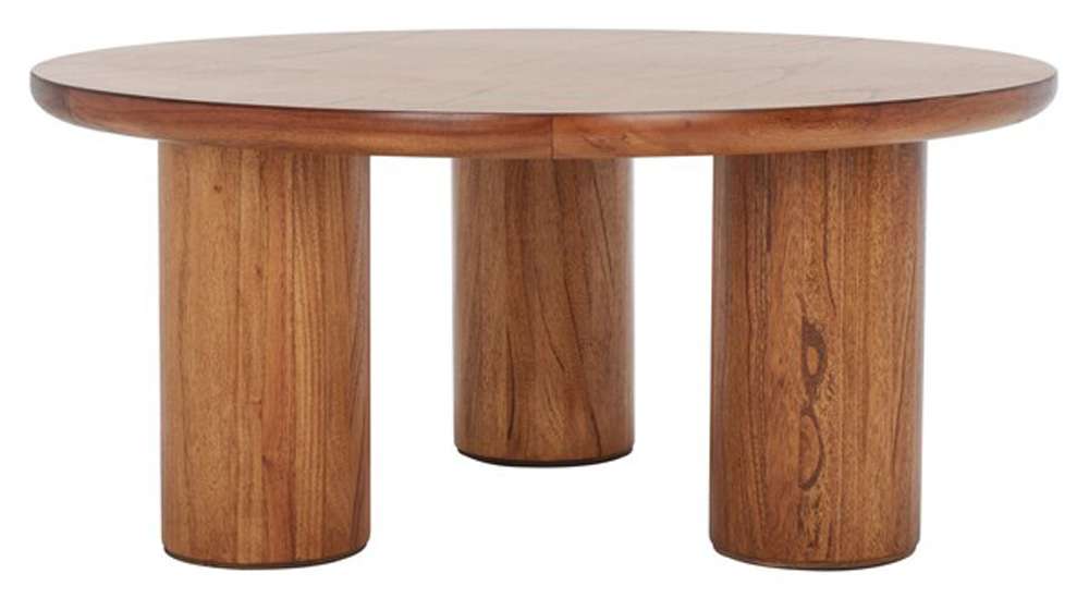 Safavieh - Mork 3 Leg Round Coffee Table - Natural - COF6604A veiw 1