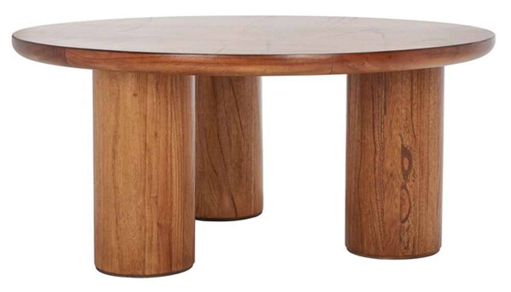 Safavieh - Mork 3 Leg Round Coffee Table - Natural - COF6604A veiw 3