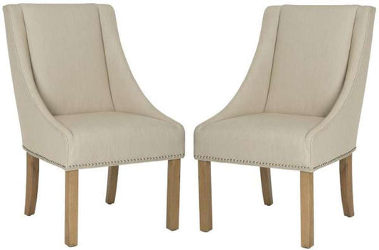 Safavieh - Morris Arm Chair - Beige  (Set of 2) - MCR4708C-SET2 veiw 1