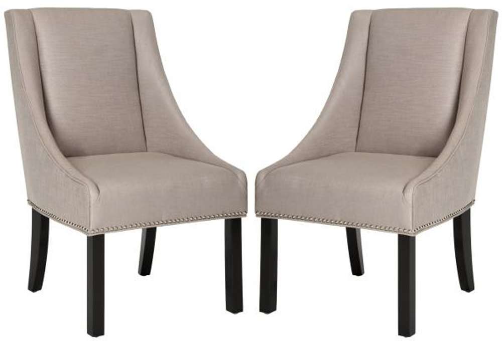 Safavieh - Morris Arm Chair - Oyster Grey  (Set of 2) - MCR4708B-SET2 veiw 1