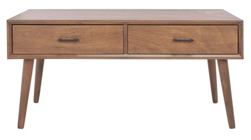 Safavieh - Mozart Mid - Century Coffee Table - Brown - COF5702C veiw 1
