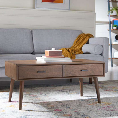 Safavieh - Mozart Mid - Century Coffee Table - Brown - COF5702C veiw 2