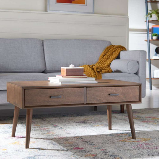Safavieh - Mozart Mid - Century Coffee Table - Brown - COF5702C veiw 2