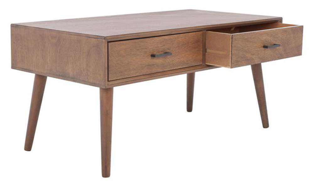 Safavieh - Mozart Mid - Century Coffee Table - Brown - COF5702C veiw 4