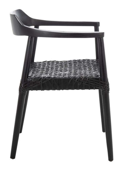 Safavieh - Munro Lther Woven Accent Chair - Black - ACH1005B veiw 4