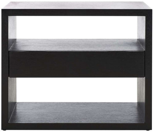 Safavieh - Munson 2 Shlf 1 Drw Nightstand - Black - NST6603C veiw 1