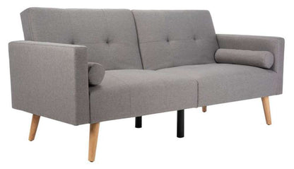 Safavieh - Murray Foldable Futon Sofa Bed with Pillow - Dark Grey - Natural - LVS2004A veiw 3