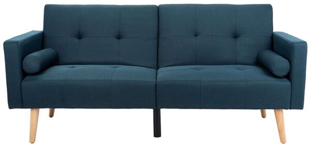 Safavieh - Murray Foldable Futon Sofa Bed with Pillow - Navy - Natural - LVS2004B veiw 1