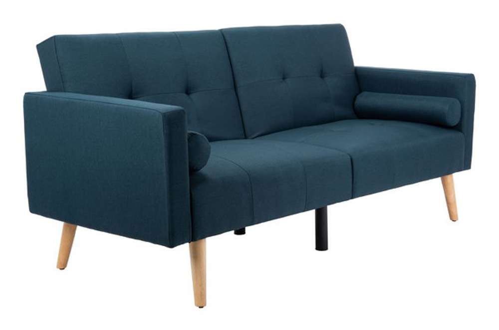 Safavieh - Murray Foldable Futon Sofa Bed with Pillow - Navy - Natural - LVS2004B veiw 3